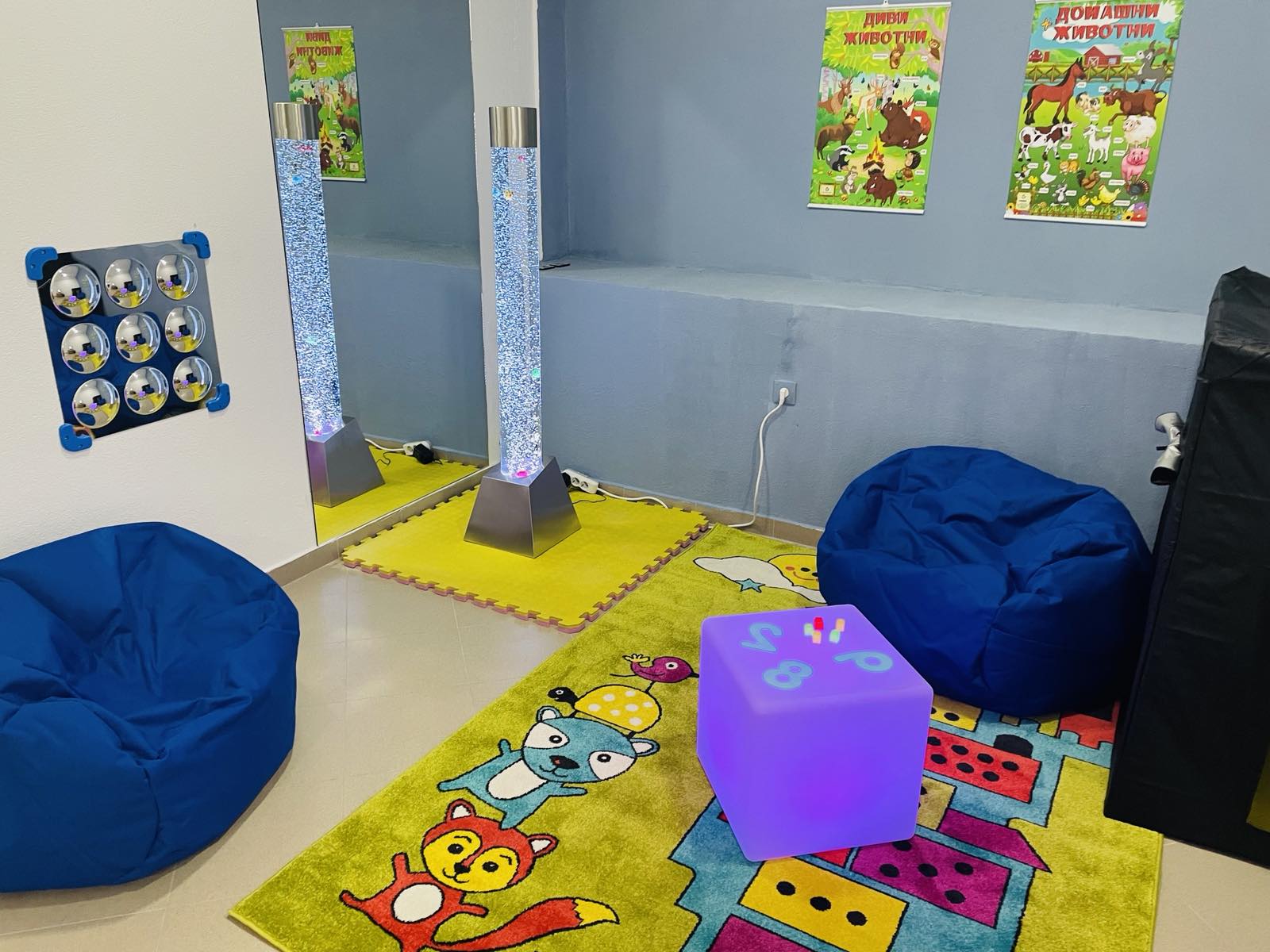 A fully equipped sensory room at the Rubiko Association – Kočani, thanks to the registration fees from the Zegin Spectraton race